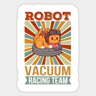 Robot Vaccum Racing Team Sticker